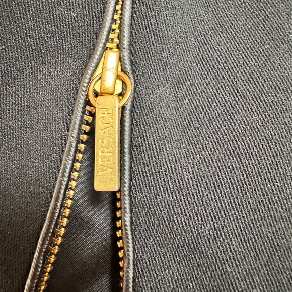 Versace wool blend dress with gold hardware - Picture 3 of 4